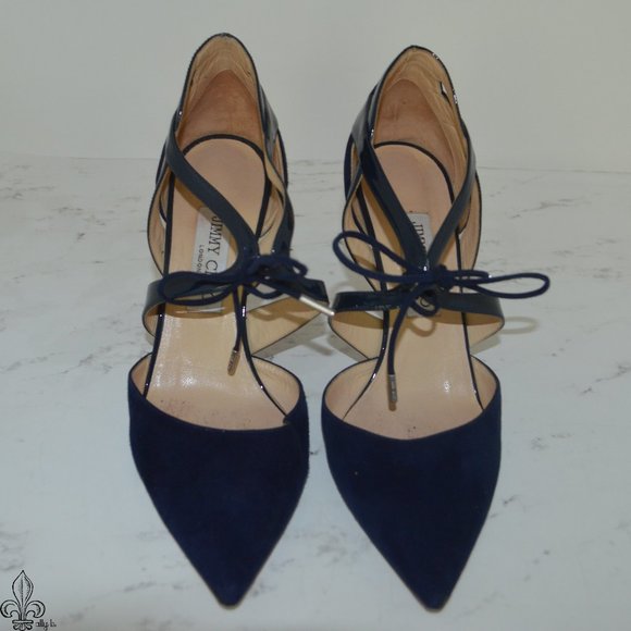 💙Jimmy Choo Navy Vanessa Heels💙 - Picture 2 of 13